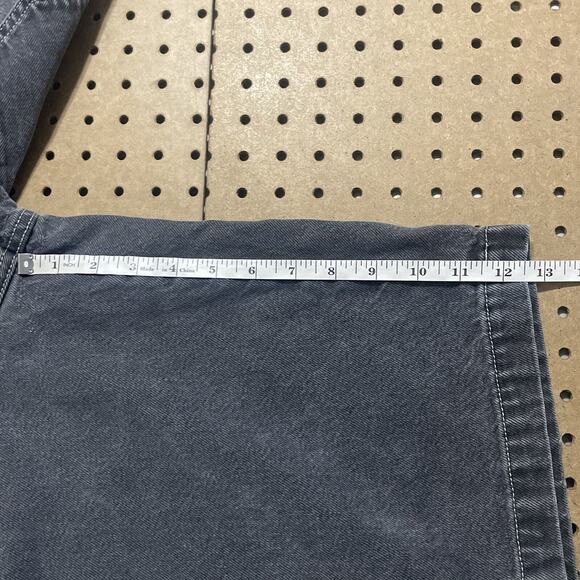 JNCO Jean Shorts Mens 38x12.5 Washed Black Snake Double Deep Pockets Y2K 2000’s - Picture 16 of 16